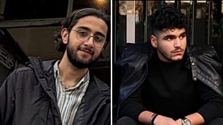 امیدرضا حیدری (راست) و محمدپارسا گلچین