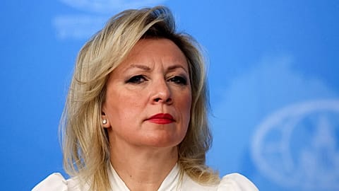 Marija Zaharova orosz külügyi szóvivő Moszkvában 2026. január 20-án