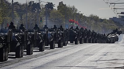 Belarus is training its armed forces near NATO's borders.