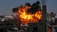 An explosion erupts following an Israeli airstrike in Gaza City Wednesday, 9 Sepember, 2026