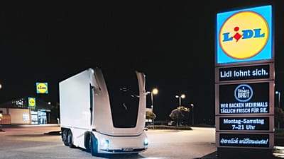 Discount supermarket Lidl is now using an autonomous electric lorry.