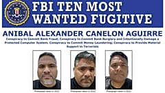 A legkeresettek között szereplő Aníbal Alexander Canelón Aguirre körözési plakátja.