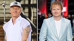 Photo d'archives : le rappeur Macklemore et le chanteur pop Ed Sheeran