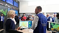 Η πρόεδρος της Κομισιόν Ούρσουλα φον ντερ Λάιεν μιλά με προσωπικό στο Ευρωπαϊκό Κέντρο Συντονισμού Έκτακτης Ανάγκης, 31 Αυγούστου 2026