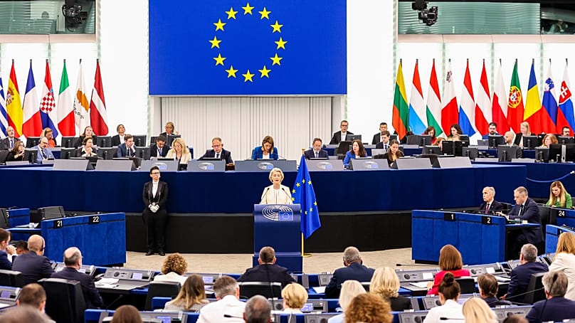 Ursula von der Leyen in Strasbourg.