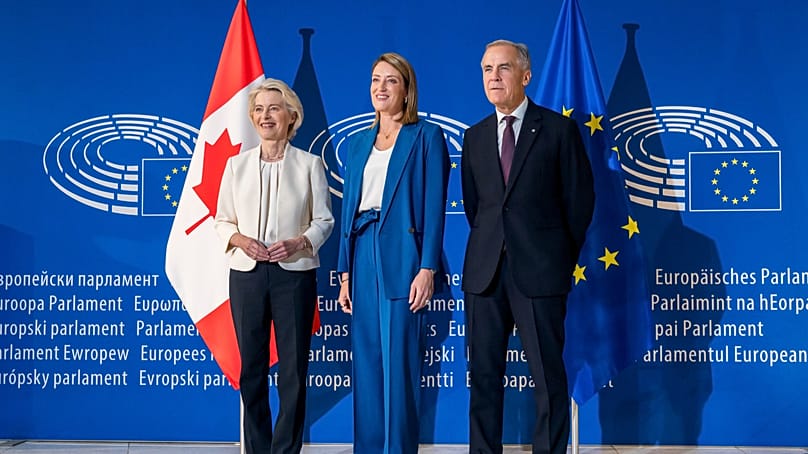 Mark Carney in Strasbourg.