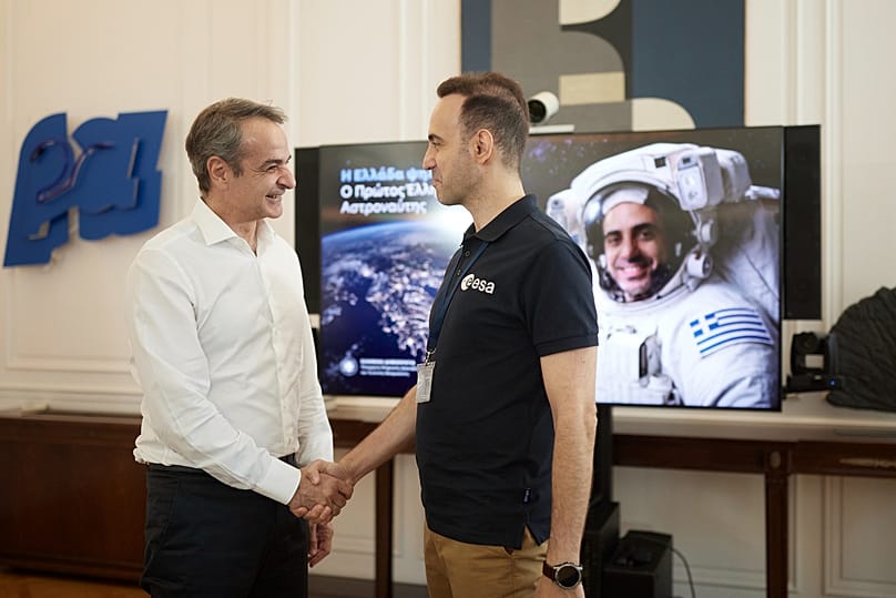 Adrianos Golemis com Kyriakos Mitsotakis
