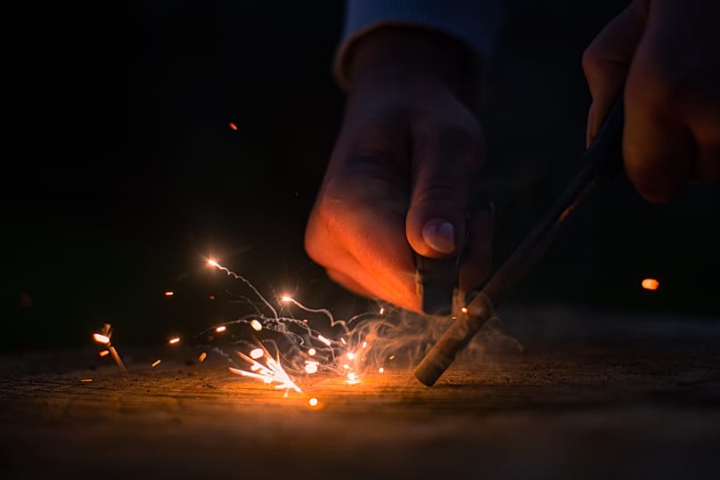 Ferro rods are "super light and portable, and they create a really hot spark very reliably," says Tom Young, co-founder of Bushcraft Bus.