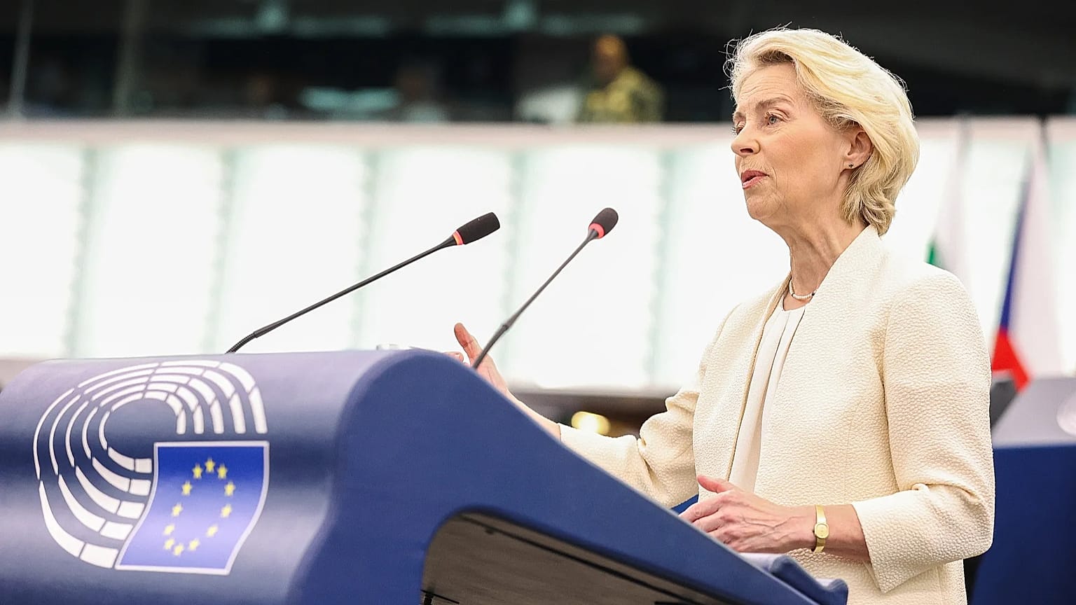 European Commission President Ursula von der Leyen in Strasbourg, France, September 16, 2026.
