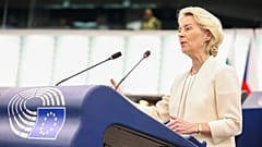 Η πρόεδρος της Ευρωπαϊκής Επιτροπής Ούρσουλα φον ντερ Λάιεν στο Στρασβούργο, Γαλλία, στις 16 Σεπτεμβρίου 2026.