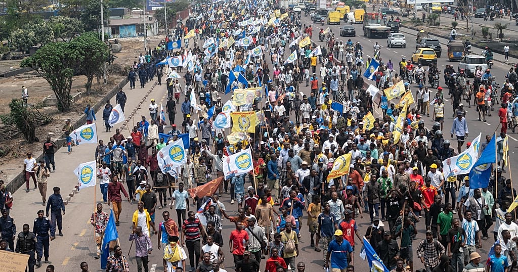 RDC : un mort après la marche de l’opposition à Kinshasa