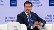 Assistant of the President of the Republic of Azerbaijan Hikmet Hajiyev speaks at a Euronews event at Arab Media Summit in Dubai, 16 September 2025