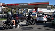 Une station-service à Biarritz, octobre 2022.