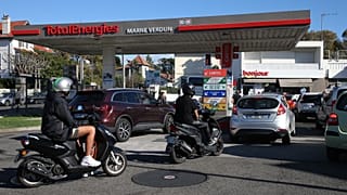 Une station-service à Biarritz, octobre 2022.