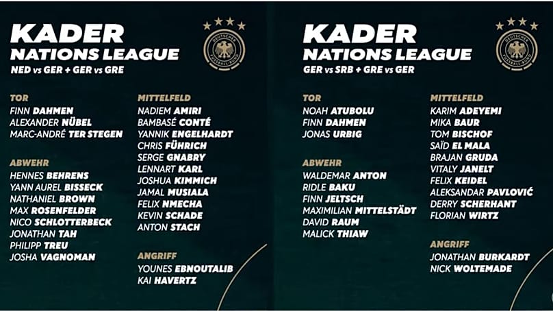 44 Spieler will Jürgen Klopp in den DFB-Kader für die Nations League holen.