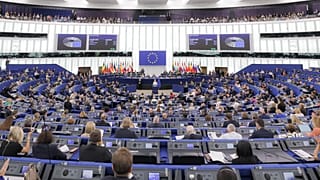 Ursula von der Leyen during her speech