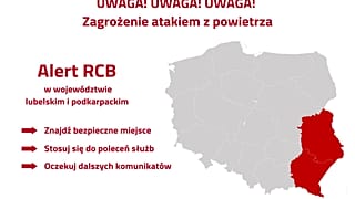 „UWAGA! UWAGA! UWAGA!”. Alert RCB dla mieszkańców wschodniej Polski