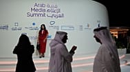 Visitors attend the opening day of the Arab Media Summit 2026 in Dubai, 15 September 2026
