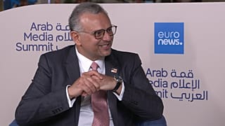 US President Donald Trump's senior adviser on Arab and Middle Eastern affairs Massad Boulos speaks to Euronews at the Arab Media Summit in Dubai, 17 September 2026