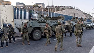 Una foto de archivo del 30 de julio cuando llegaron los militares a Ceuta