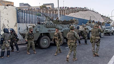 Una foto de archivo del 30 de julio cuando llegaron los militares a Ceuta
