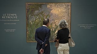 « Iris », un tableau de Claude Monet, est exposé à la maison de ventes aux enchères Sotheby's à Paris, ce jeudi 17 septembre 2026. 