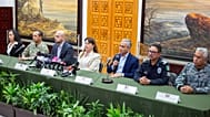 Fernando Blumenkron, fiscal general del estado de Morelos, en rueda de prensa, el 17 de septiembre de 2026.
