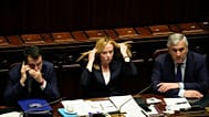 Matteo Salvini, Giorgia Meloni e Antonio Tajani: i tre leader della coalizione di centrodestra