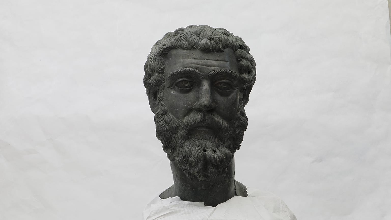 Septimius Severus’a ait bronz baş