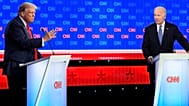 President Donald Trump and President Biden during a presidential debate hosted by CNN. 27 June 2024