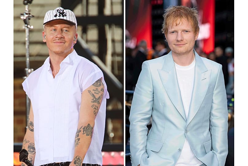 Amerikalı rapçi Macklemore ve İngiliz söz yazarı-şarkıcı Ed Sheeran, 23 Haziran 2025’te Londra’da düzenlenen 
