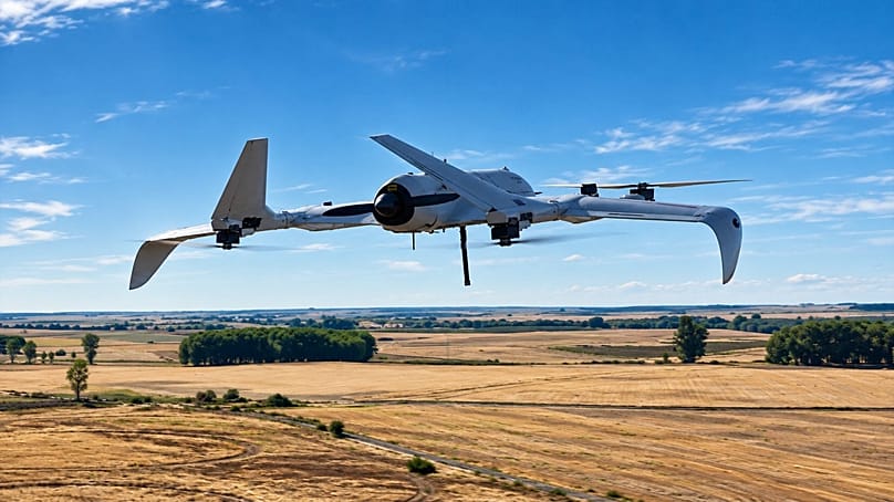 Tarsis VTOL, futuro dron del Ejército de España, son soporte de despegue vertical