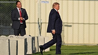 US President Donald Trump walks to board Marine One on the Ellipse near the White House, Friday, Sept. 18, 2026, in Washington