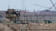 File photo. South Korean army soldiers patrol along the barbed-wire fence in Paju, South Korea, near the border with North Korea. 18 February 2025