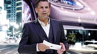 FILE. Former Porsche Cars North America CEO Klaus Zellmer presents during a media preview at the New York International Auto Show, 12 April 2017