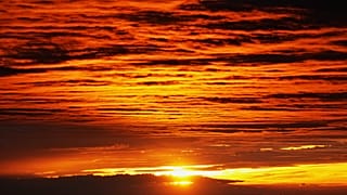 The sun rises as seen from the summit of Mount Fuji, Oyama, Japan, on Sept. 4, 2026.