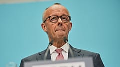 Bundeskanzler Friedrich Merz auf einer Pressekonferenz (CDU) in Berlin am 21. September 2026