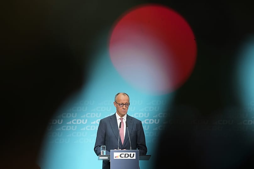 Bundeskanzler Friedrich Merz (CDU) bei einer Pressekonferenz in Berlin, 21. September 2026