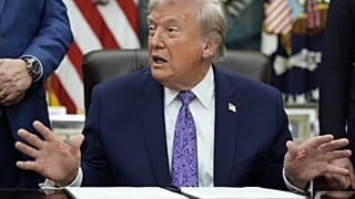 US President Donald Trump, AP