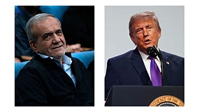 دونالد ترامپ و مسعود پزشکیان