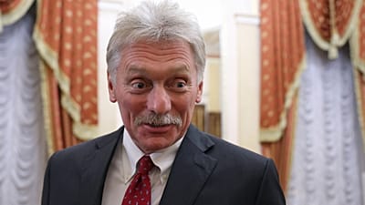 FILE: Kremlin spokesman Dmitry Peskov at meeting between Russian President Vladimir Putin and Belarusian President Alexander Lukashenko at the Kremlin, Russia, 8 May 2026.