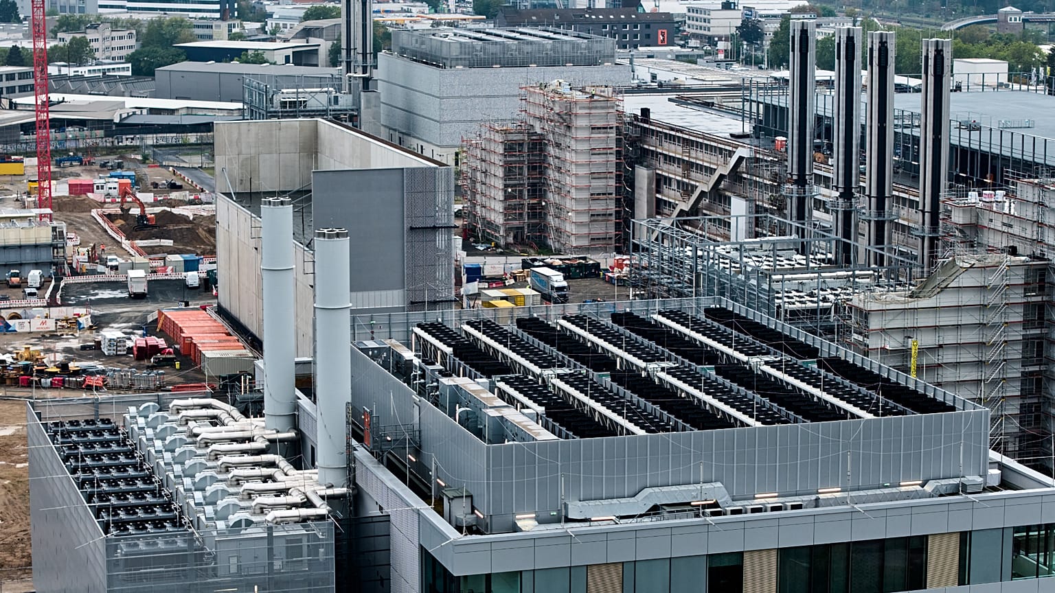 AI is under construction in Frankfurt, Germany, Monday, Sept. 14, 2026. (AP Photo/Michael Probst). 