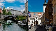 Si no puedes decidirte entre ellas, puedes viajar entre Liubliana y Zagreb en unas dos horas y media en tren o autobús