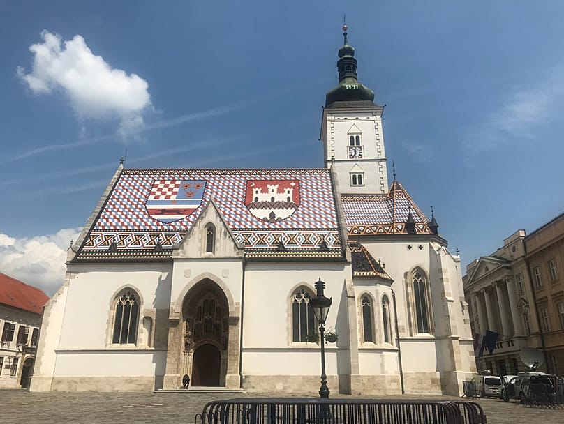 Самая заметная — и самая яркая — достопримечательность Загреба, пожалуй, церковь Святого Марка
