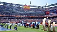 يصطف اللاعبون خلال المراسم التي تسبق المباراة النهائية لبطولة كأس العالم بين إسبانيا والأرجنتين في إيست راذرفورد، نيوجيرسي، الأحد 19 يوليو 2026.