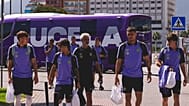 Foto del equipo llegando a Ceuta.