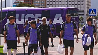 Foto del equipo llegando a Ceuta.
