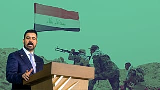 علی الزیدی، نخست‌وزیر عراق و شبه‌نظامیان عراقی مورد حمایت ایران