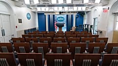 Η αίθουσα ενημέρωσης Τύπου James Brady φαίνεται στον Λευκό Οίκο, το Σάββατο 19 Σεπτεμβρίου 2026, στην Ουάσιγκτον.