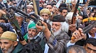 Supporters of Yemen's Houthis at a rally in support of the group and to protest Saudi Arabia's accusation that the Houthis targeted Mecca, 18 September, 2026